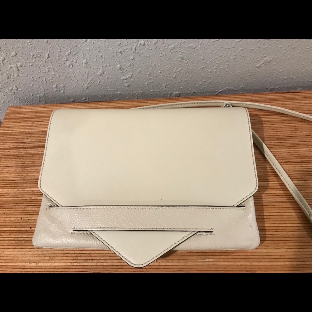 Banana Republic cream envelope purse
